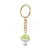 Glass Seed Beads Mushroom Keychain KEYC-MZ00021-04-1