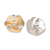 304 Stainless Steel Two Tone Stud Earrings EJEW-F355-04GP-06-2