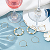 200Pcs Brass Wine Glass Charm Rings KK-SP0001-31B-G-4