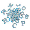 Alphabet Resin Rhinestone Patches DIY-TAC0005-45F-11