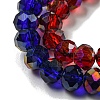 Electroplate Transparent Glass Beads Strands EGLA-A034-T6mm-G-2
