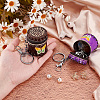 2Pcs 2 Colors Butterfly Pattern Leather Cylinder Wallets AJEW-OC0004-88-3