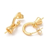 Brass Stud Earring Findings KK-M270-26G-2