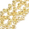 Electroplate Glass Beads Strands EGLA-D030-17-03-1