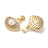 Brass Micro Pave Cubic Zirconia Pendants KK-U045-19G-2