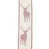 Christmas Theme Polyester Imitation Linen Wrapping Ribbon SRIB-P020-01A-5
