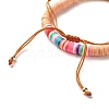 Handmade Polymer Clay Heishi Beads Stretch Bracelets Set BJEW-JB07364-7
