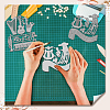2Pcs 2 Styles Carbon Steel Cutting Dies Stencils DIY-WH0309-2057-4