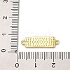 Beach Theme Rack Plating Brass Rectangle Connector Charms KK-P261-08D-G08-3