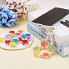 Craftdady 90Pcs 9 Colors Transparent Enamel Acrylic Beads TACR-CD0001-06-5