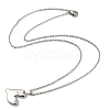 304 Stainless Steel Pendant Necklaces NJEW-G120-02P-3