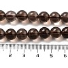 Natural Smoky Quartz Round Beads Strands G-E329-8mm-38A-3