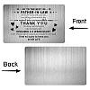 Rectangle 201 Stainless Steel Custom Blank Thermal Transfer Wallet Card DIY-WH0252-016-4