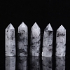 Point Tower Natural Tourmalinated Quartz Healing Stone Wands PW-WG27572-01-1