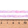 Anti-Tarnish Electroplate Glass Beads Strands GLAA-T025-27G-4