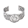 Constellation Alloy Open Cuff Bangles for Women Men LS-BJEW-C064-01AS-12-2