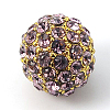 Alloy Rhinestone Beads RB-A034-10mm-A10G-1
