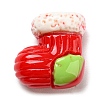Christmas Opaque Resin Cabochons RESI-K027-21G-1