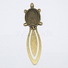 Tibetan Style Tortoise Bookmark Cabochon Settings TIBE-S156-AB-NR-1