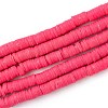 Handmade Polymer Clay Beads Strands CLAY-R089-6mm-Q093-1
