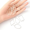10Pcs Alloy Open Back Bezel Pendants PALLOY-YWC0002-02S-3
