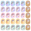 30Pcs Game Console Slime Opaque Resin Cabochons Flatback Cartoon Game Slime Resin Charms Colorful Cartoon Embellishment Cabochon for DIY Crafts Scrapbooking Phone Case Decor JX286A-1