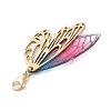 Butterfly Wings Resin Pendant Decorations HJEW-TA00314-5