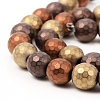 PVD Vacuum Plating Non-magnetic Synthetic Hematite Beads Strands X-G-F682-01B-3