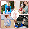 PU Leather Keychains KEYC-WH0029-129B-5