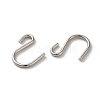 304 Stainless Steel S-Hook Clasp STAS-C085-03C-P-2