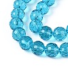 Transparent Glass Bead Strands GLAA-R095-8mm-23-3