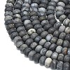 Natural African Black Opal Beads Strands G-P575-A31-6x4mm-3