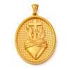 Religion Golden Tone 304 Stainless Steel Pendants LS-STAS-K289-01G-02-1