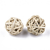 Handmade Reed Cane/Rattan Woven Beads X-WOVE-T006-007B-2