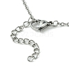Tarnish Resistant 304 Stainless Steel Macrame Pouch Braided Gemstone Holder NJEW-JN04468-07-4