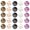 200Pcs 5 Colors Plating Acrylic Beads OACR-FS0002-03-3