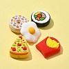 5Pcs 5 Styles Food Grade Eco-Friendly Silicone Focal Beads SIL-FS0001-04-2