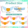 Wing Food Grade Eco-Friendly Silicone Focal Beads SIL-NB0001-43-2