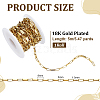 304 Stainless Steel Paperclip Chains CHS-WH0020-005G-2