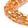 Electroplate Glass Beads Strands EGLA-D030-19D-3