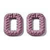 Spray Painted CCB Plastic Linking Rings CCB-Q091-009D-2