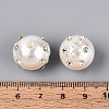ABS Plastic Imitation Pearl Round Beads SACR-T017-76B-4