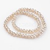 Electroplate Glass Beads Strands EGLA-P018-8mm-FR-A07-2