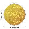 Self Adhesive Gold Foil Embossed Stickers DIY-WH0211-364-2