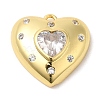 Brass with Cubic Zirconia Pendants KK-Q781-03G-02-1