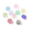 Transparent Spray Painted Glass Beads GLAA-I050-06-1