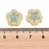 Brass Clear Cubic Zirconia Beads KK-B186-01G-03-3