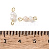 Potato Natural Cultured Freshwater Pearl Beaded Links Connector Charms PALLOY-JF05480-3