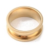 201 Stainless Steel Grooved Finger Ring RJEW-WH0004-32C-G-2