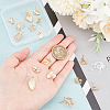 ARRICRAFT 16Pcs 8 Style Brass Stud Earring Findings KK-AR0003-67-3